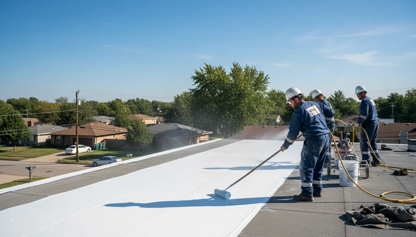Commercial roof coating in Hidden Valley, PA near me
